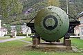 Birkeland–Eyde electric arc furnace exhibited in a park in Rjukan