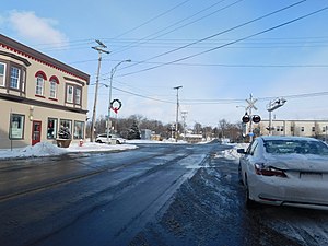 Shortsville as seen from the former New York Central Railroad depot property