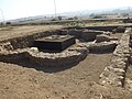 Baptisterium, Bazilika'dan çok uzakta değildir, fakat henüz kazılmamış diğer kiliseye daha yakındır.