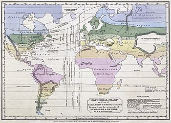 Isothermal map of the world