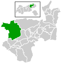 Location within Kufstein district