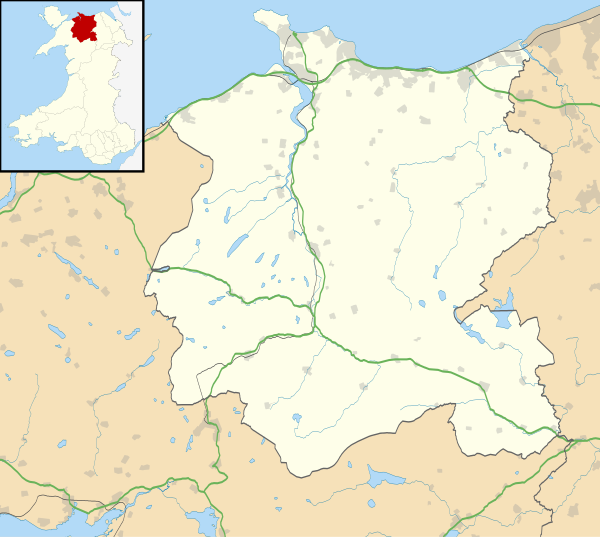 Mapa konturowa Conwy