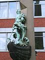 Neptunfigur auf der Hohen Brücke in Hamburg-Altstadt