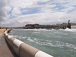 Entrance for boats to marina