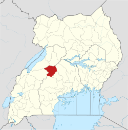 District location in Uganda