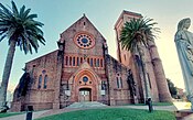 St. Carthage's Cathedral at Lismore, Australia, southern aspect, August 2024