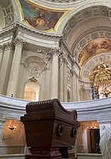 The altar above the tomb