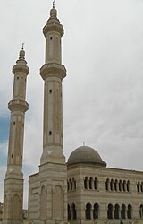 Inzwischen zerstörte Moschee in Azaz (2010)