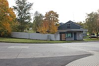 Ehemalige Zufahrt zur Ostpreußen-Kaserne mit Wache