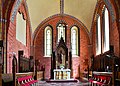 Röbel, Nicolaikirche, Altar mit Chorgestühl