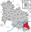 Lage der Gemeinde Rain im Landkreis Donau-Ries