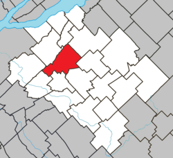 Location within Bellechasse RCM.