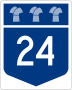 Highway 24 marker