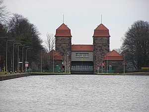 Obertor der Schachtschleuse Minden