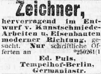 in den Münchner Neueste Nachrichten, 1899