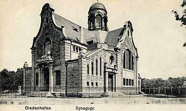 Alte Synagoge Thionville um 1920