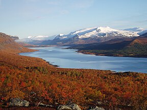 Blick von Saltoluokta auf den Nordwesten des Nationalparks