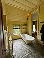 The bathroom, adjacent to the master bedroom