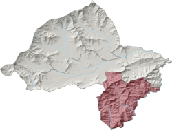 Barang Tehsil (red) in Bajaur District