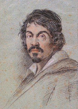 Portret van Caravaggio door Ottavio Leoni, ca. 1621, Biblioteca Marucelliana, Florence