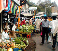 A street market in Bombay