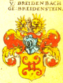 Wappen derer von Breidenbach genannt Breidenstein in Siebmachers Wappenbuch von 1605