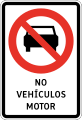 RPO-6 No motor vehicles