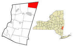 Location of New Lebanon, New York