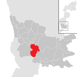 Location within Güssing district