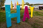 Entrance to Hay Festival fields