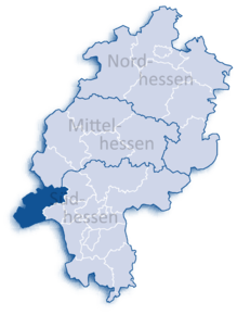 Poziția regiunii Districtul Rheingau-Taunus Rheingau-Taunus-Kreis