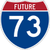 Future Interstate 73 marker