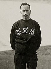 Der Olympiasieger von 1924 Jackson Scholz kam auf Platz vier ins Ziel