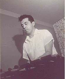 Joe Roland playing vibes in the 1940s