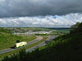 Image 5The M2 and High Speed 1 crossing the Medway Valley, south of Rochester (from Kent)