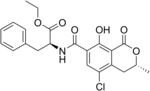 Formula di struttura dell'ocratossina C