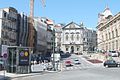 Noordelijke ingang van het station São Bento. Rechts het spoorwegstation São Bento.