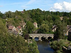 A folyó Saint-Céneri-le Gérei-nél