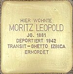 Stolperstein für Moritz Leopold