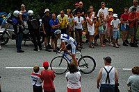 Dario Frigo auf der zehnten Etappe der Tour de France 2005; tags darauf wurde er verhaftet.