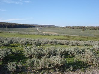 Der Union Pass auf der Hochebene zwischen Wind River Range und Gros Ventre Mountains