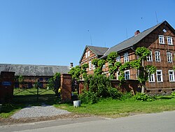 A courtyard on the main street of Wahrenberg