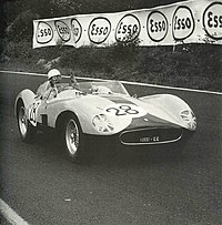 Gino Munarom im Ferrari 500TRC 1000-km-Rennen von Kristianstad 1957