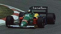 Nannini im Benetton B188 beim Großen Preis von Kanada 1988