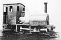 Ruston & Proctor 0-4-0ST "Coffee Pot" Lokomotive in Südafrika (1881).