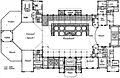 Plattegrond in 1894 met de uitbreiding van de concertzaal