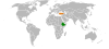 Location map for Ethiopia and Turkey.