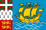 Flag of Saint Pierre and Miquelon (unofficial)