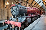 The Hogwarts Express train at the Kings Cross station in 2017