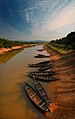 Boats in river, Sylhet, Bangladesh, by Ziaul Hoque